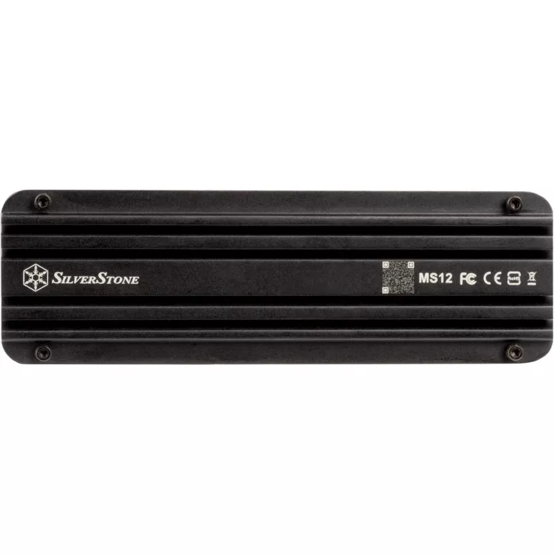 Išorinis SSD korpusas Silverstone MS12 Black M.2 NVMe USB 3.2 Gen2x2