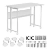Maclean sulankstomas mobilus stalas baltas MC-126W 50kg