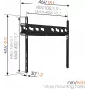 Vogels MA3000-A fiksuotas sieninis laikiklis televizoriui 32-55 col. 60 kg juodas