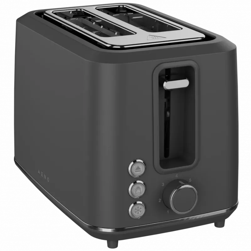 Elektrinis skrudintuvas AENO ATS0001G — 2 lizdai, 220–240V 50–60Hz, 920–1080W, 3 režimai, 7 skrudinimo lygiai, Pilka