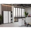 OLIV 2D CLOSED SHELVING UNIT, ANTHRACITE/Balta SET