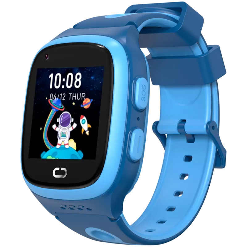 Vaikų išmanusis laikrodis Canyon Kids Watch ZEFIR KW-49 E-SIM 4G GPS WiFi Vaizdo skambučiai Muzika Žaidimai Anglų kalbos mokymasis, Mėlyna