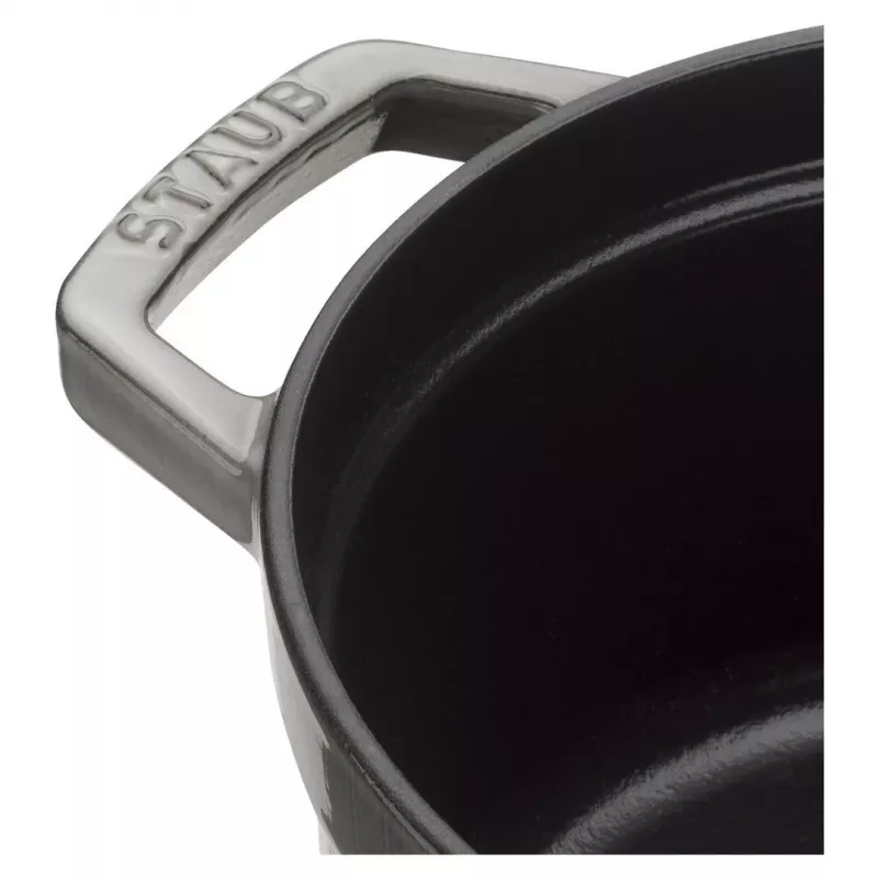 Staub 40509-312-0 puodas 5.25 L apvalus Graphite, pilkas