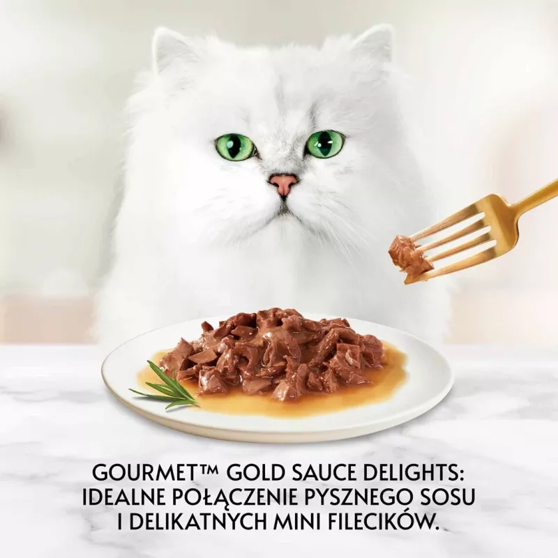 GOURMET Gold Sauce Delight Beef šlapias kačių ėdalas - 85 g
