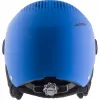 Šalmas vaikiškas ALPINA ZUPO VISOR Q-Lite, kietas lukštas, 54–58 cm, integruotas skydelis, Run System Ergo Snow