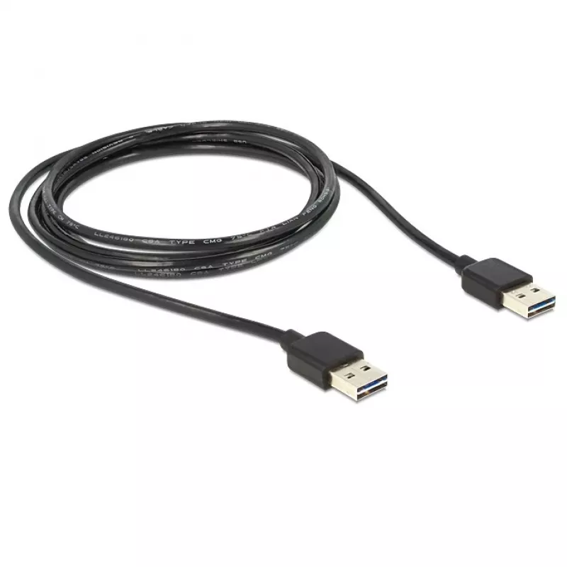 USB kabelis DeLOCK 85556 USB 2.0 2 m juodas