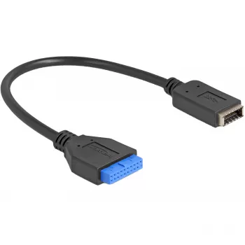 DeLOCK USB laidas, vidinis pin header kištukas į vidinį USB Type-E Key A lizdą, 25 cm