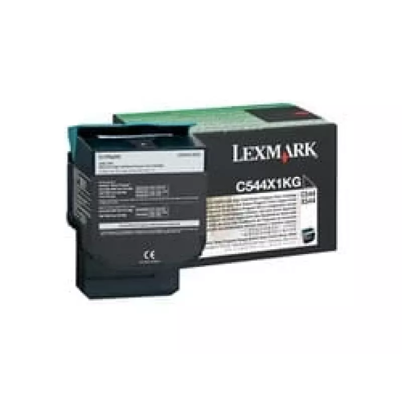Lexmark C544X1KG tonerio kasetė, juoda, itin didelė išeiga (6 000 psl.)