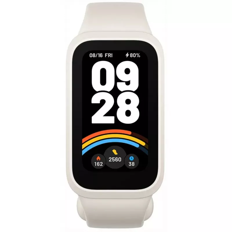 Aktyvumo apyrankė Xiaomi Smart Band 9 Active smėlio/baltos spalvos