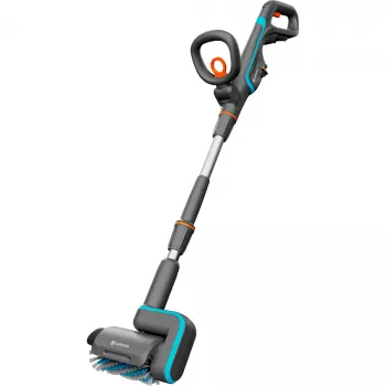 Akumuliatorinis kietų grindų valiklis AquaBrush Patio 18V P4A solo, pilkai/turquoise, be akumuliatoriaus ir įkroviklio, POWER FOR ALL ALLIANCE