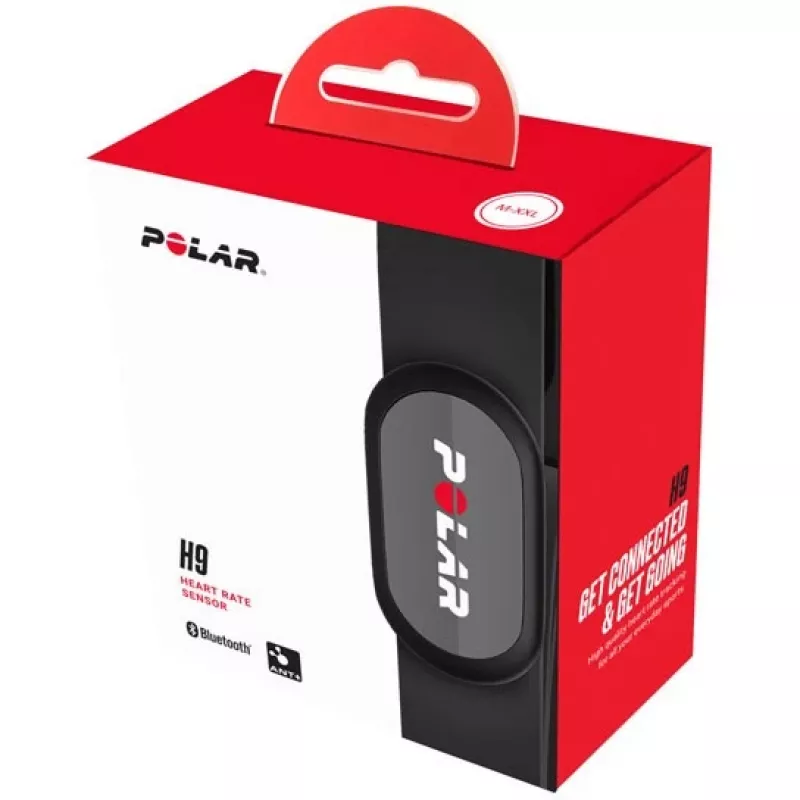 Polar H9 – širdies ritmo monitorius, skirtas mobiliajam telefonui, išmaniajam laikrodžiui, aktyvumo stebėjimo prietaisui – M-XXL