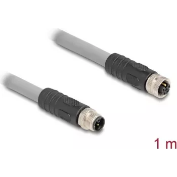 DeLOCK jutiklio / pavaros kabelis 1 m RST M12 pilkas 80537