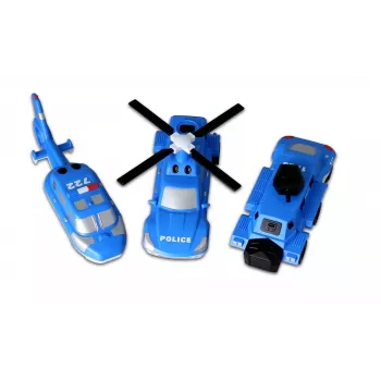 Transporto priemonių rinkinys „Mix or Match Vehicles“ – Policija, MALIK