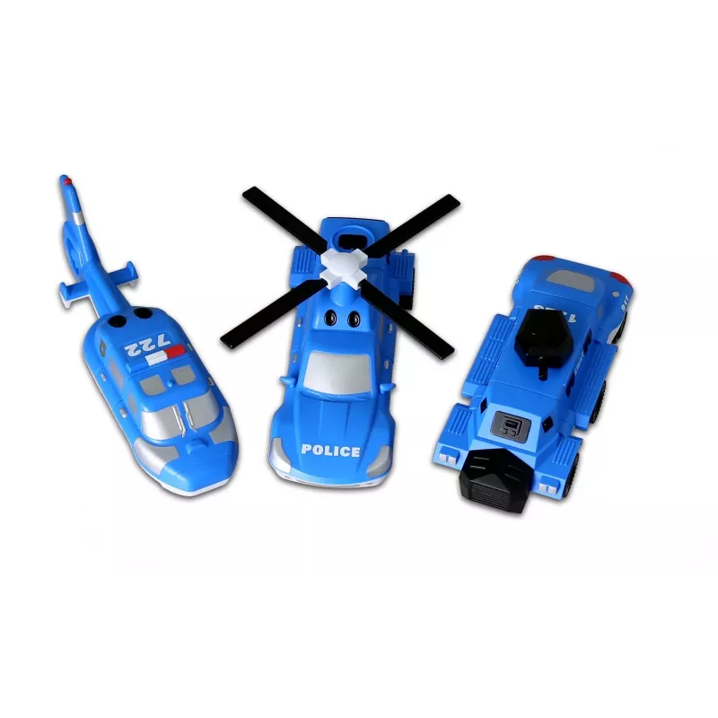 Transporto priemonių rinkinys „Mix or Match Vehicles“ – Policija, MALIK