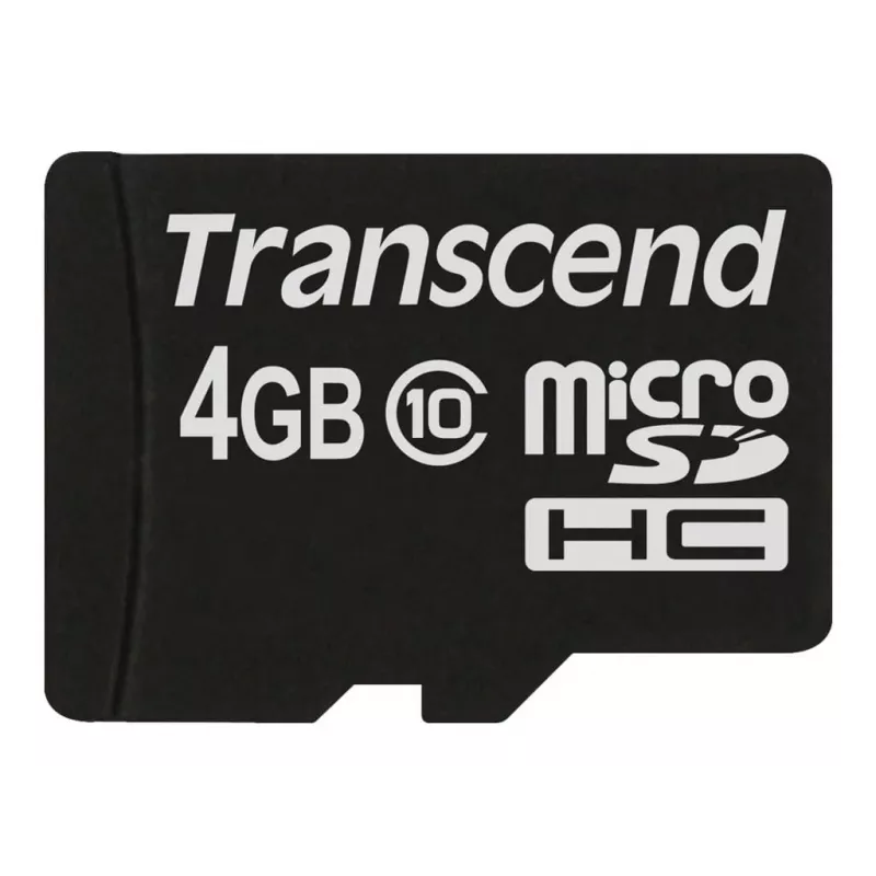 Transcend 4GB MicroSDHC Class 10 atminties kortelė TS4GUSDC10