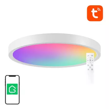 Protingas lubinis šviestuvas 30cm WiFi/Bluetooth 16M RGBCW Gosund LB12 1920lm Tuya + nuotolinio valdymo pultelis