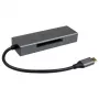 Kortelių skaitytuvas Akasa AK-CR-09BK USB 2.0 Type-C pilkas
