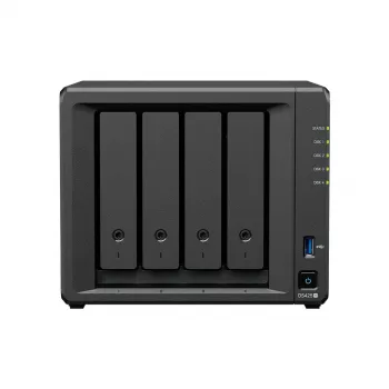 NAS saugojimo serveris SYNOLOGY DS425+ – 4 lizdai, Intel Celeron J4125 2.0–2.7 GHz, 2 GB DDR4, 0 TB, 2.5GbE, 2 M.2 lizdai
