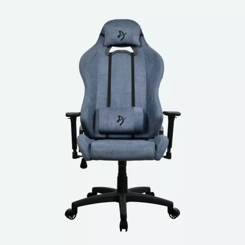 Žaidimų kėdė Arozzi Torretta SoftFabric Blue – ergonomiškas dizainas, reguliuojamas aukštis ir porankiai