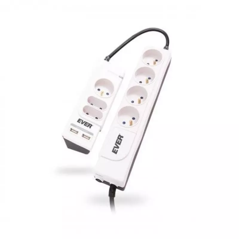EVER OFFICE PLUS 7 SORTIE(S) CA 250 V baltas apsauginis filtras
