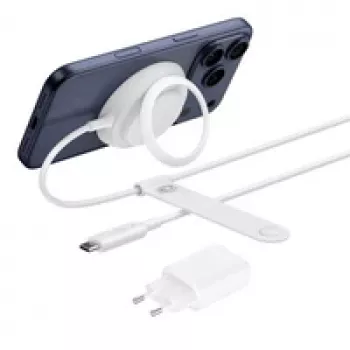 Belaidis telefono įkroviklis Belkin WIA014kqWH – vidaus USB maitinimas, baltas
