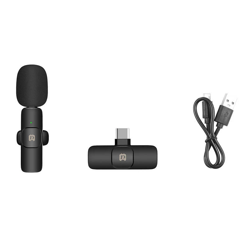 Belaidis mikrofonas Puluz PU3151B apykaklinis USB-C