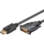 Wentronic Goobay DisplayPort į DVI-D adapterio laidas 1.2, juodas, 5 m – DisplayPort kištukas > DVI-D kištukas Dual-Link (24+1 kontaktas) (51963)
