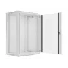 Lanberg sieninis montavimo stovo spintas 19'' 18U 600x450 mm pilkas (stiklinės durys)
