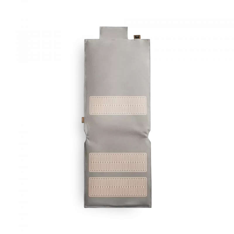 Šildomas sėdynės užvalkalas Duux Mellow DXLV60, 40 x 110 cm, 3 šildymo lygiai, 1 asmeniui, pilkas