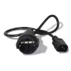 APC AP9880 maitinimo laidas juodas 0,6 m C14 jungtis CEE7/7