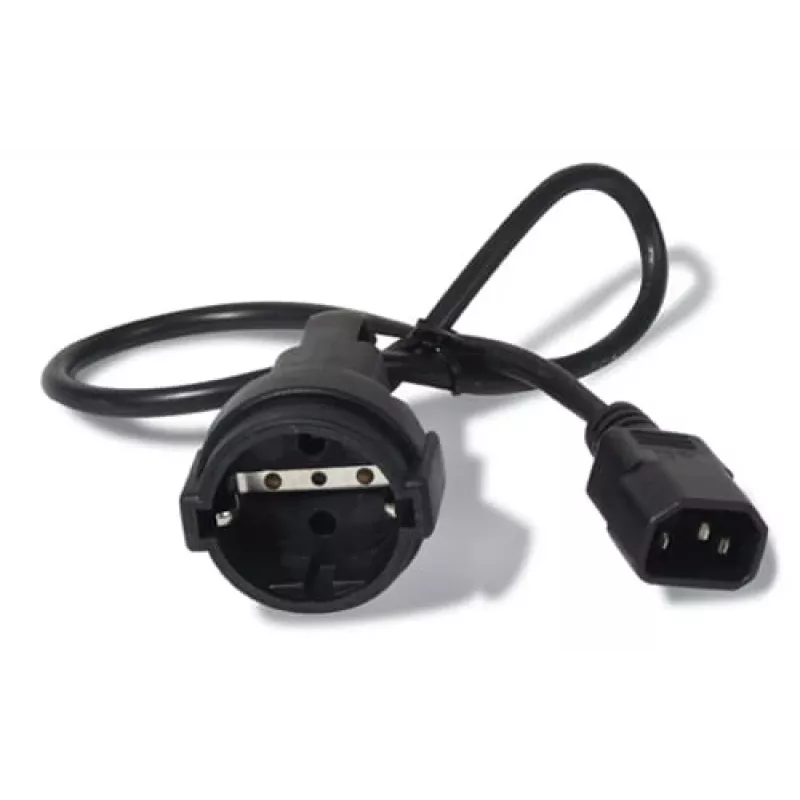 APC AP9880 maitinimo laidas juodas 0,6 m C14 jungtis CEE7/7