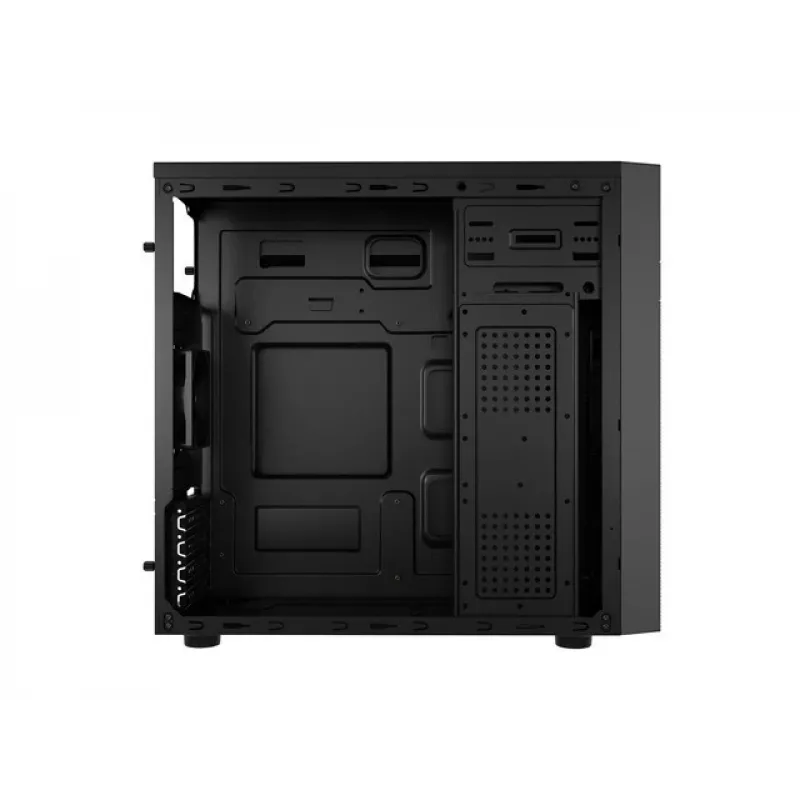 Korpusas NATEC Helix Mini Tower juodas – Micro-ATX/Mini-ITX, 3x3,5 col. + 5x2,5 col., 33 cm GPU, USB-C/USB-A