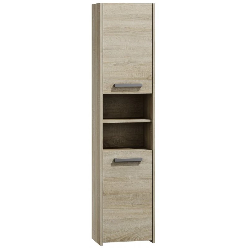 Vonios spintelė stovima Top e shop S40 SONOMA ąžuolinė, 6 lentynos, 400×300×1700 mm