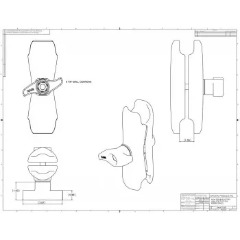 Dvigubos lizdo rankena RAM Mounts RAM-D-201U