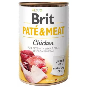 Šlapias šunų ėdalas Brit Paté & Meat with Chicken 400 g