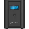 PowerWalker VI 1200 SHL linijiškai interaktyvus UPS 1200 VA (1,2 kVA), 600 W, 4 lizdai (2x Schuko, 2x IEC C13), USB, LCD, juodas