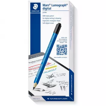 Grafitinis pieštukas Staedtler Mars Lumograph digital Jumbo, PEFC sertifikuotas, 5 antgaliai