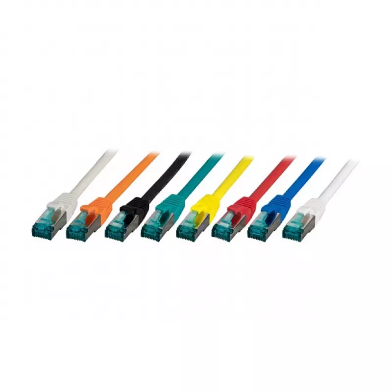 EFB-Elektronik RJ45 jungiamasis laidas Cat.6A S/FTP LSZH pilkas 2m (MK6001.2G)