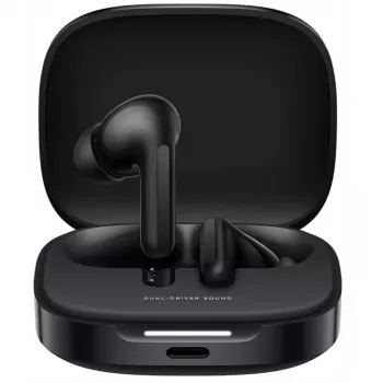 Ausinės Xiaomi Buds 6 belaidės į ausį įdedamos dvikanalės ausinės, Bluetooth 5.4, ANC, 42 h veikimo laikas, IP54, naktinė juoda