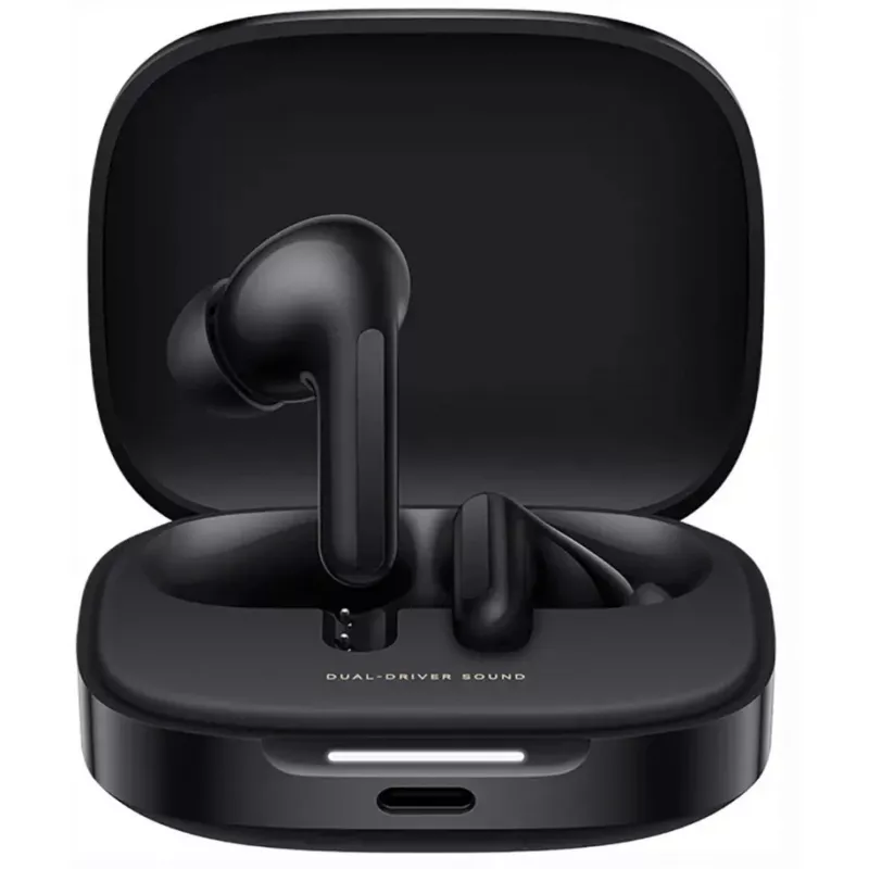 Ausinės Xiaomi Buds 6 belaidės į ausį įdedamos dvikanalės ausinės, Bluetooth 5.4, ANC, 42 h veikimo laikas, IP54, naktinė juoda
