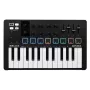 MIDI valdiklis ARTURIA MiniLab 3 – 25 klavišų kompaktiška USB MIDI klaviatūra su MIDI Out, daugiaspalviais apšviestais pultais