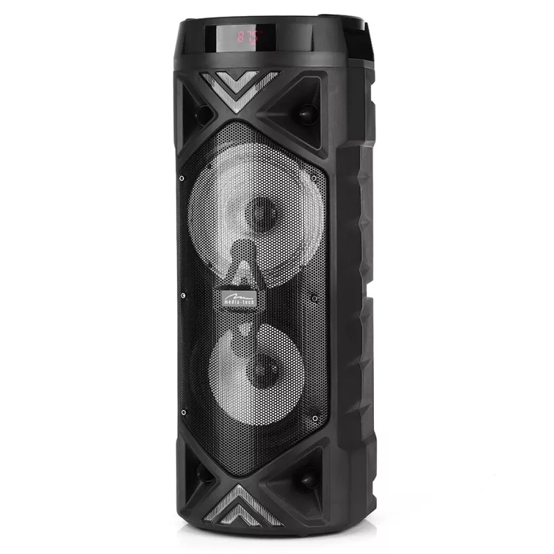 MEDIA-TECH POWER AUDIO BT FUNBOX KEG PRO MT3182 – nešiojamas Bluetooth garsiakalbis su karoke