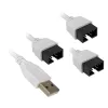 USB šakotuvas Lian Li PW-U2TPAW Type A vyriškas 1→3 IDC 9 kontaktų
