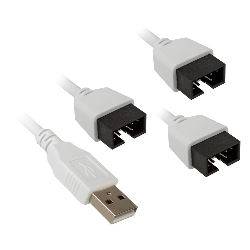 USB šakotuvas Lian Li PW-U2TPAW Type A vyriškas 1→3 IDC 9 kontaktų