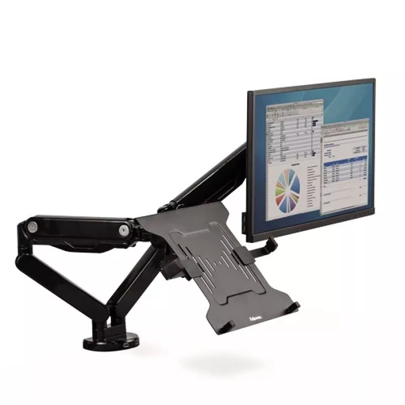 Fellowes Ergonomics nešiojamojo kompiuterio pagrindas monitoriaus rankenoms – VESA laikikliai
