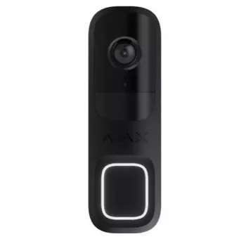 AJAX DoorBell (juoda) belaidis vaizdo durų skambutis