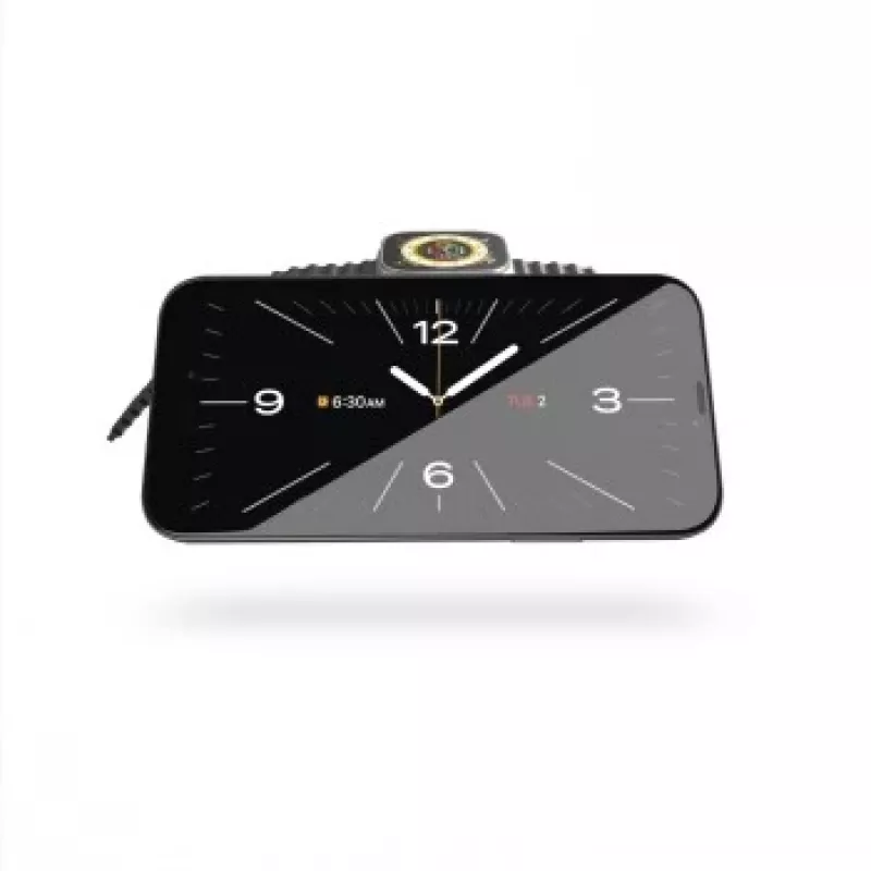 ZENS 2 viename „MagSafe“ ir „Watch“ kelioninis įkroviklis baltas
