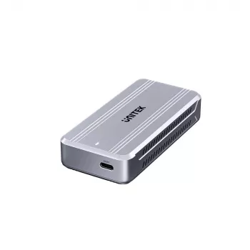 SSD korpusas Unitek S1242AGY01-EU USB4 40Gbps, M.2 NVMe, iki 8TB, aliuminis/plastikas, aktyvus aušinimas