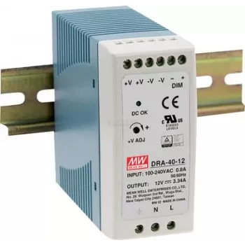 Maitinimo adapteris MEAN WELL DRA-40-12 40W 12V 90-264V