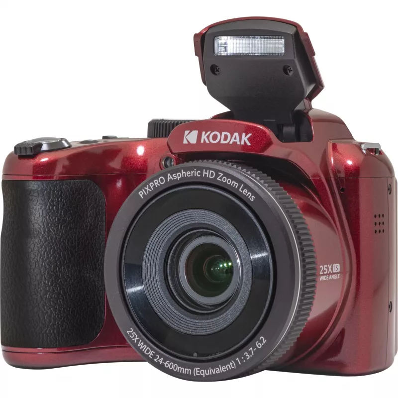 Kodak PIXPRO AZ255 1/2.3 Kompaktiška kamera 16,35 MP BSI CMOS 4608 x 3456 pikselių Raudona (AZ255RD)